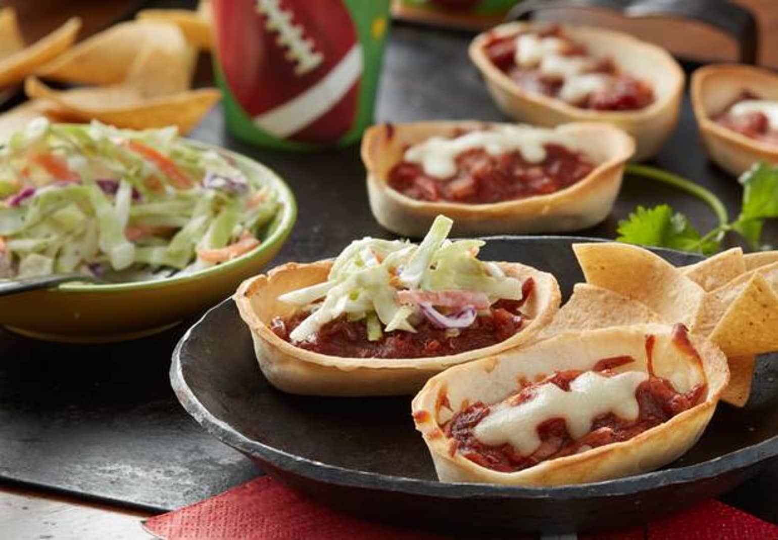 Barbecue Pork Football Bowls